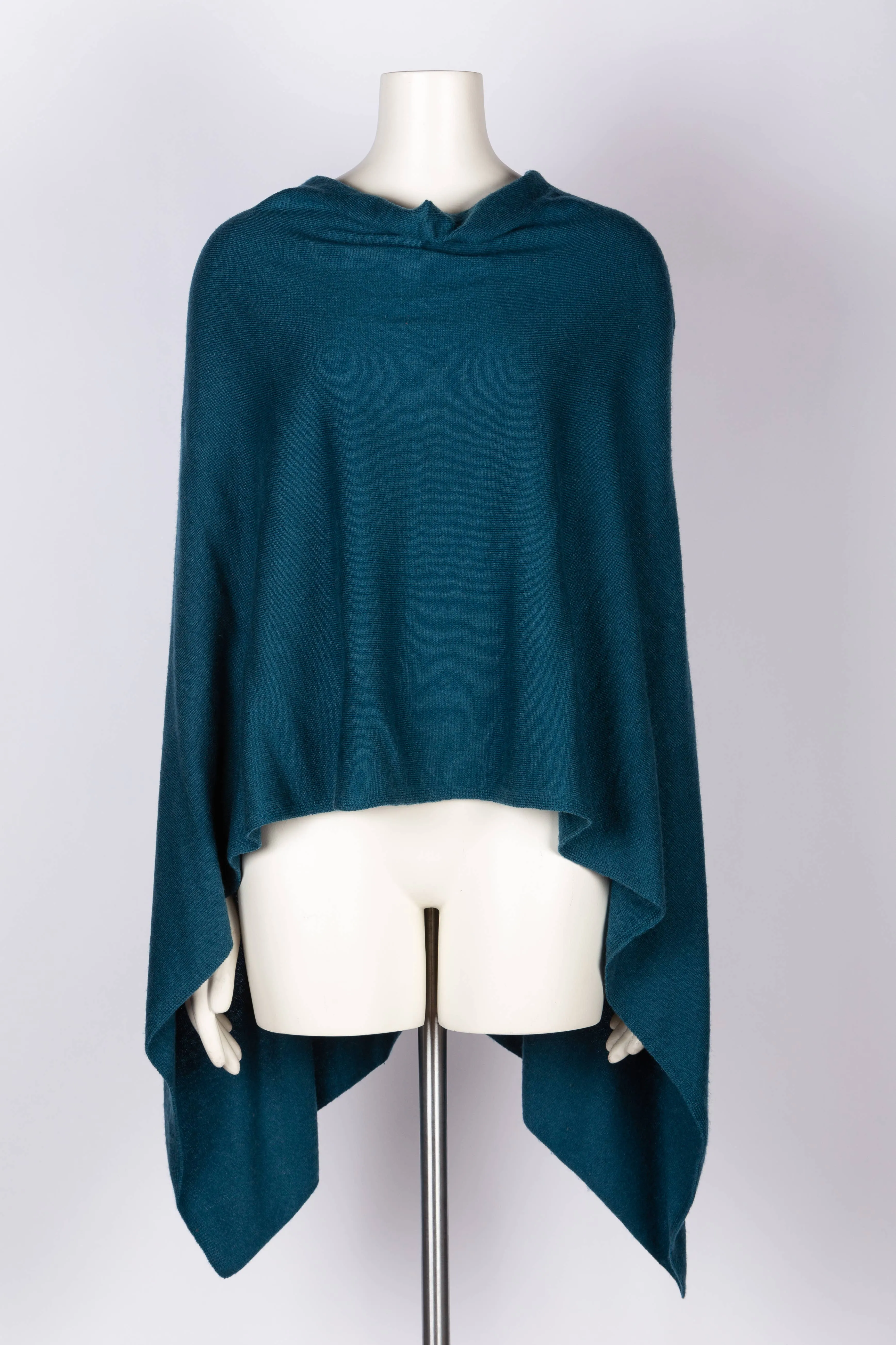 Cashmere Poncho Peacock