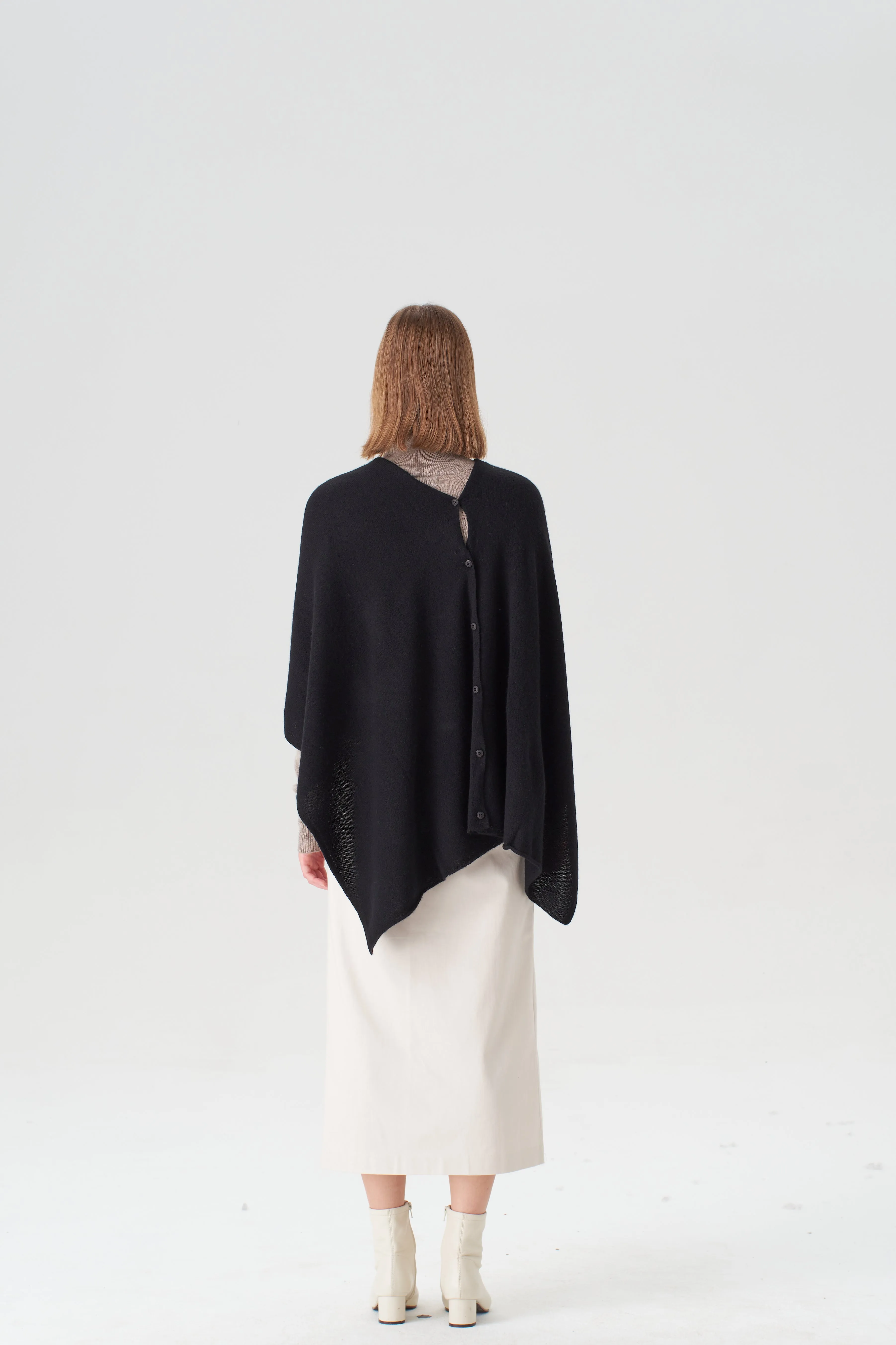 Cashmere Topper -Black