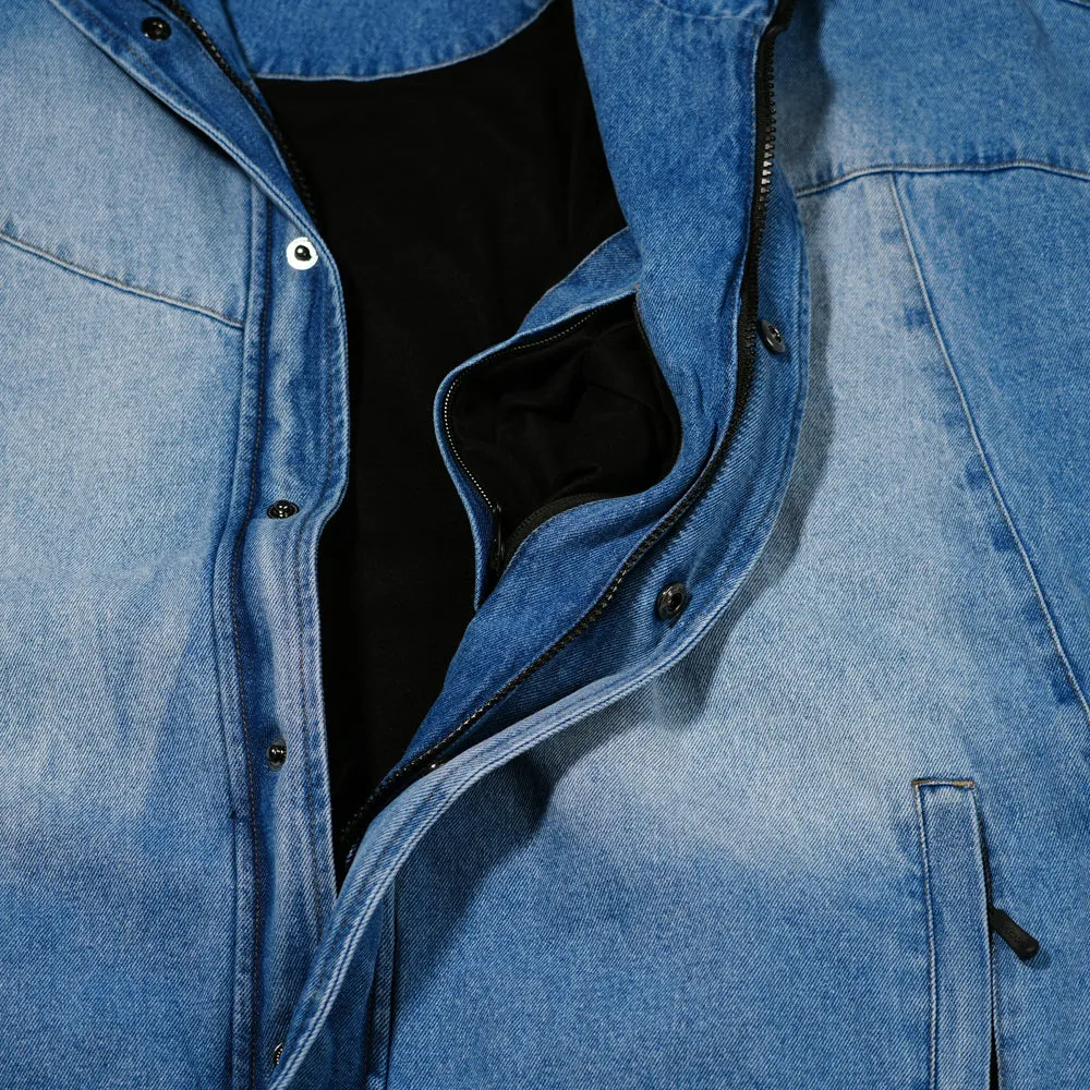 DSXBS WAX REAL DENIM HOODED JACKET