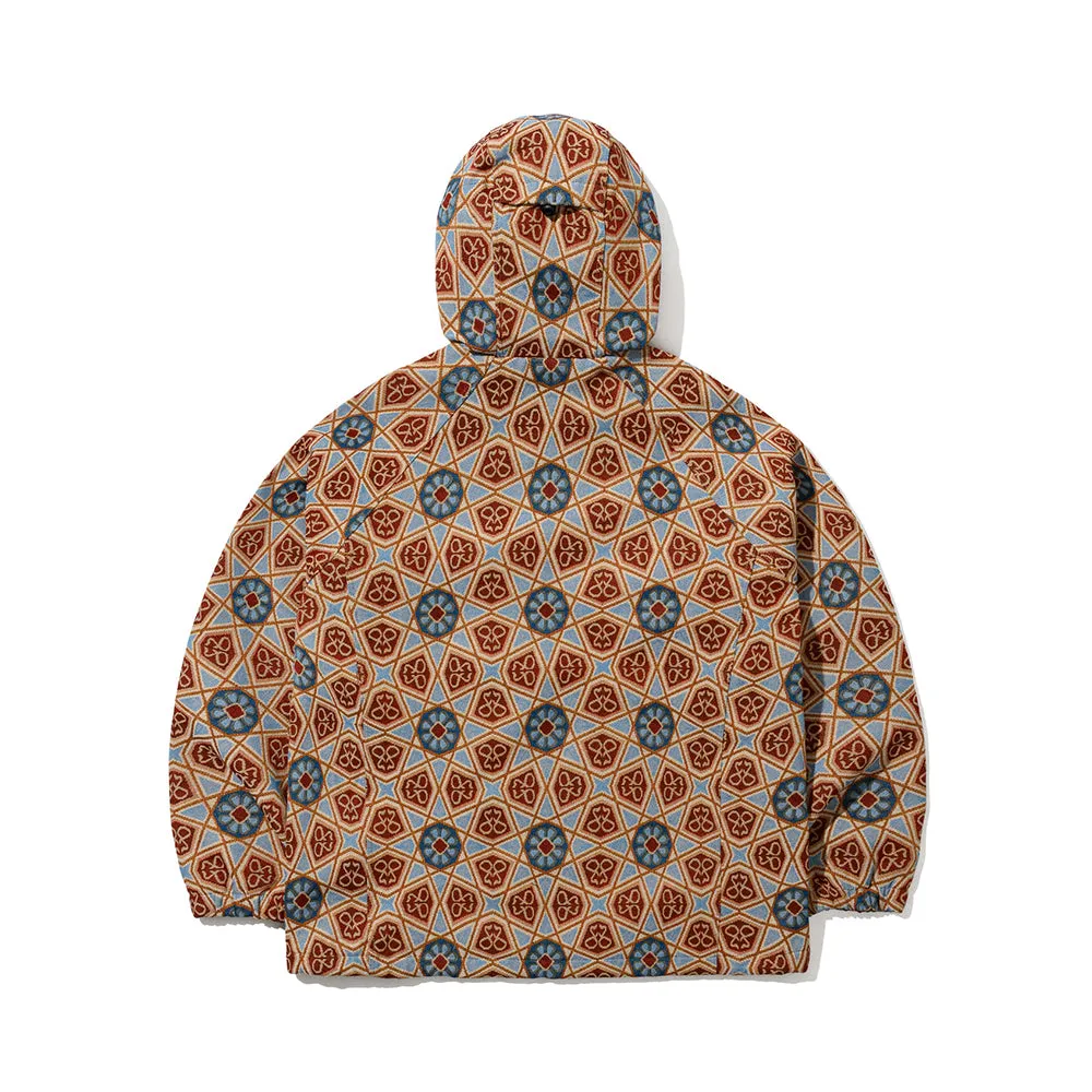 ETHNIC HOODED JACKET BEIGE SKY