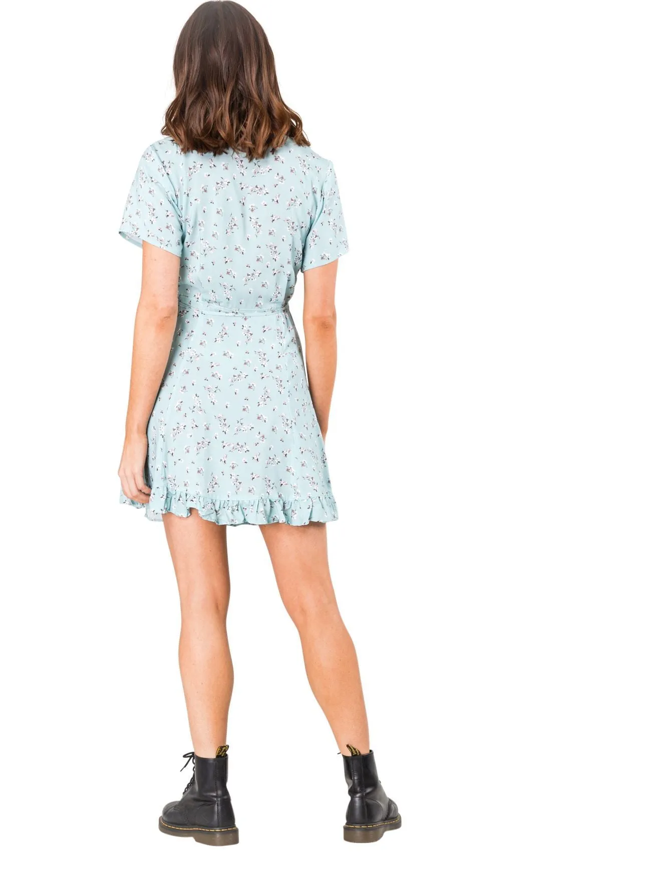 Free Soul Wrap Dress - Pale Aqua