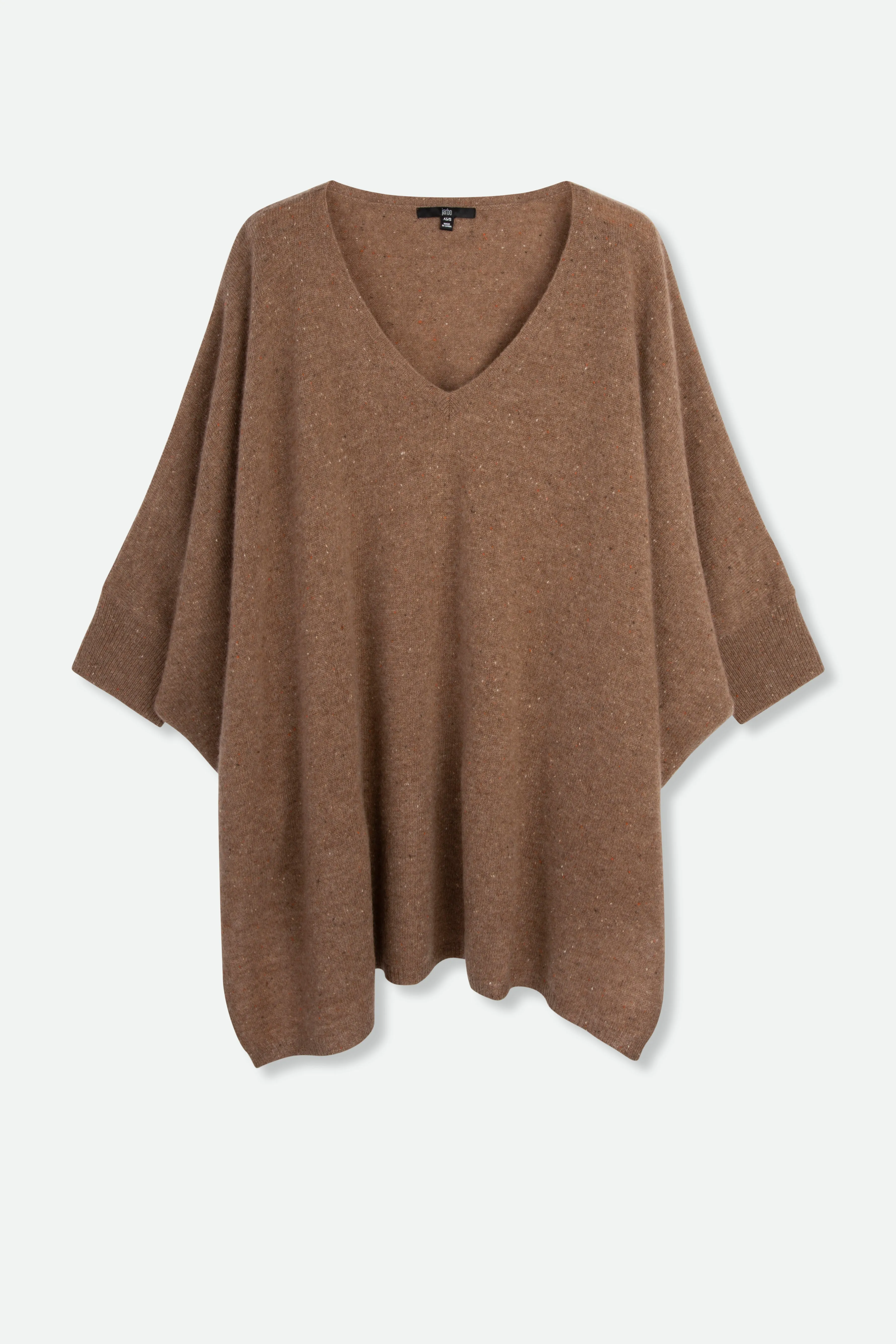 IRINA PONCHO IN PURE NEPALESE CASHMERE