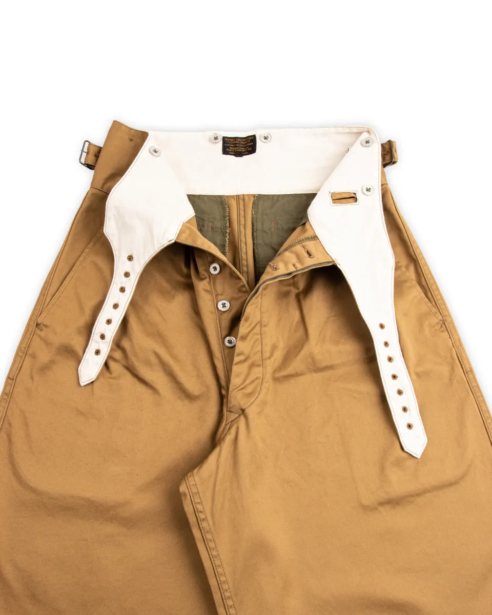 Khaki Chino Wide Gurkha Pants - Field Beige