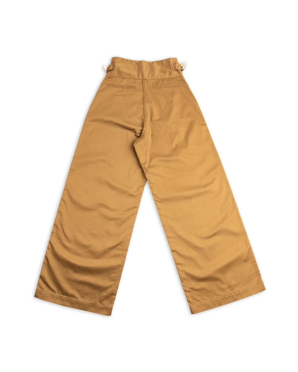 Khaki Chino Wide Gurkha Pants - Field Beige