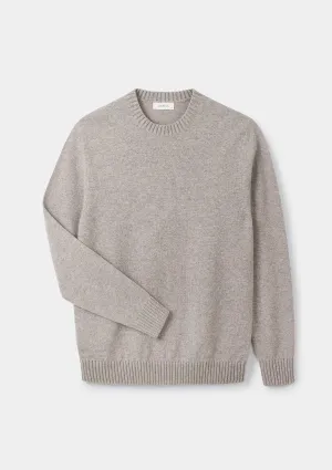 Oat Lambswool Crew Neck Jumper