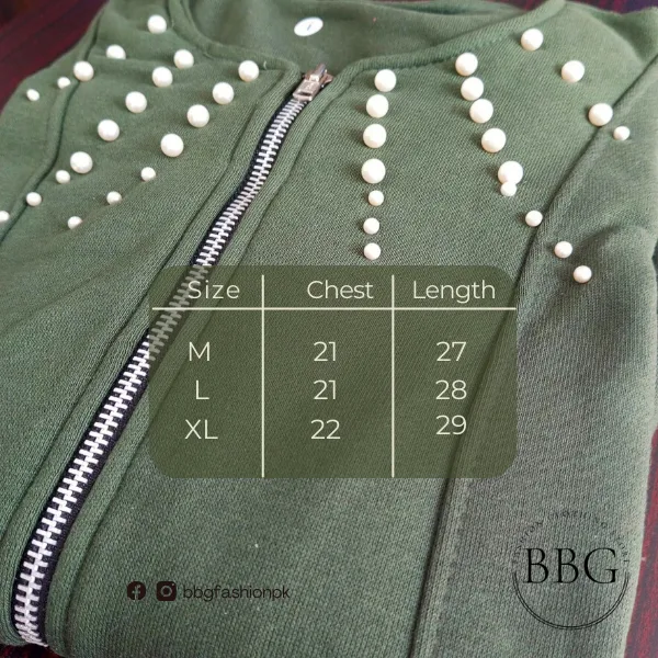 Pearl Zipper Jacket