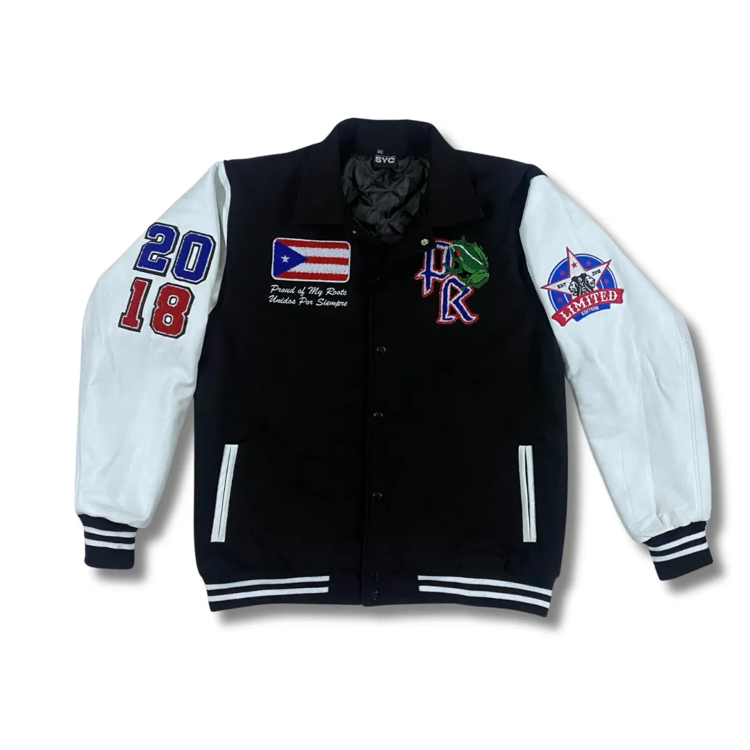 Premium Puerto Rico (BLK)Varsity Jacket