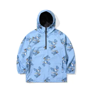 SUNDAY RABBIT HOODED ANORAK JACKET LIGHT BLUE