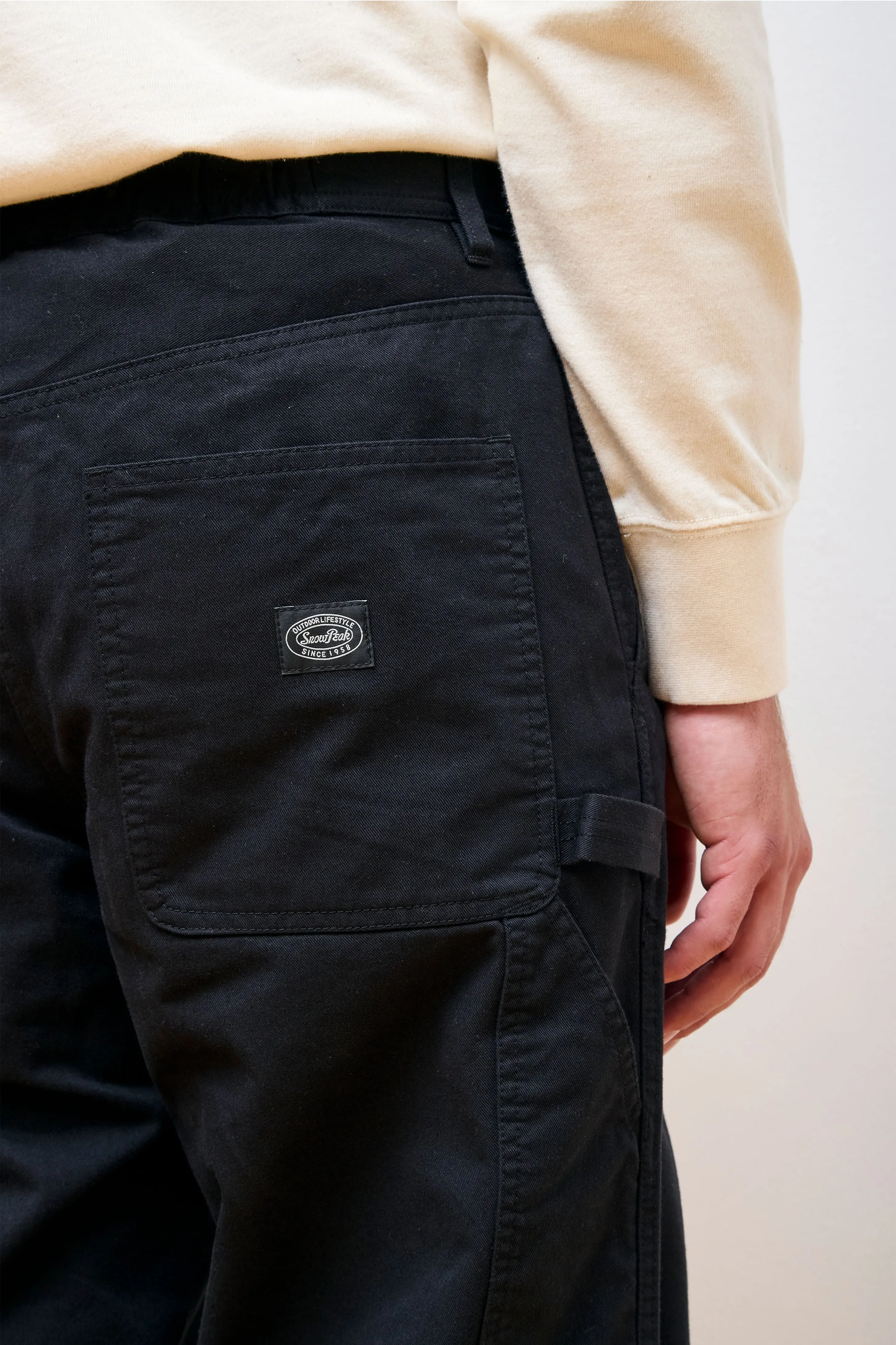 TAKIBI Chino Wide Pants Black