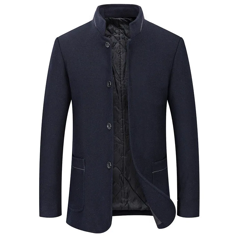 West Louis™ Winter Executive Business-Men Woolen Jacket