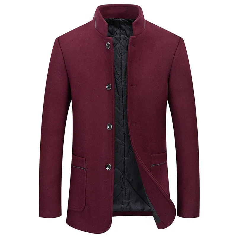 West Louis™ Winter Executive Business-Men Woolen Jacket