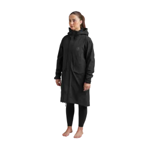 Women's Pursuit Waterproof Lightweight Changing Robe Jacket - Obsidian Black