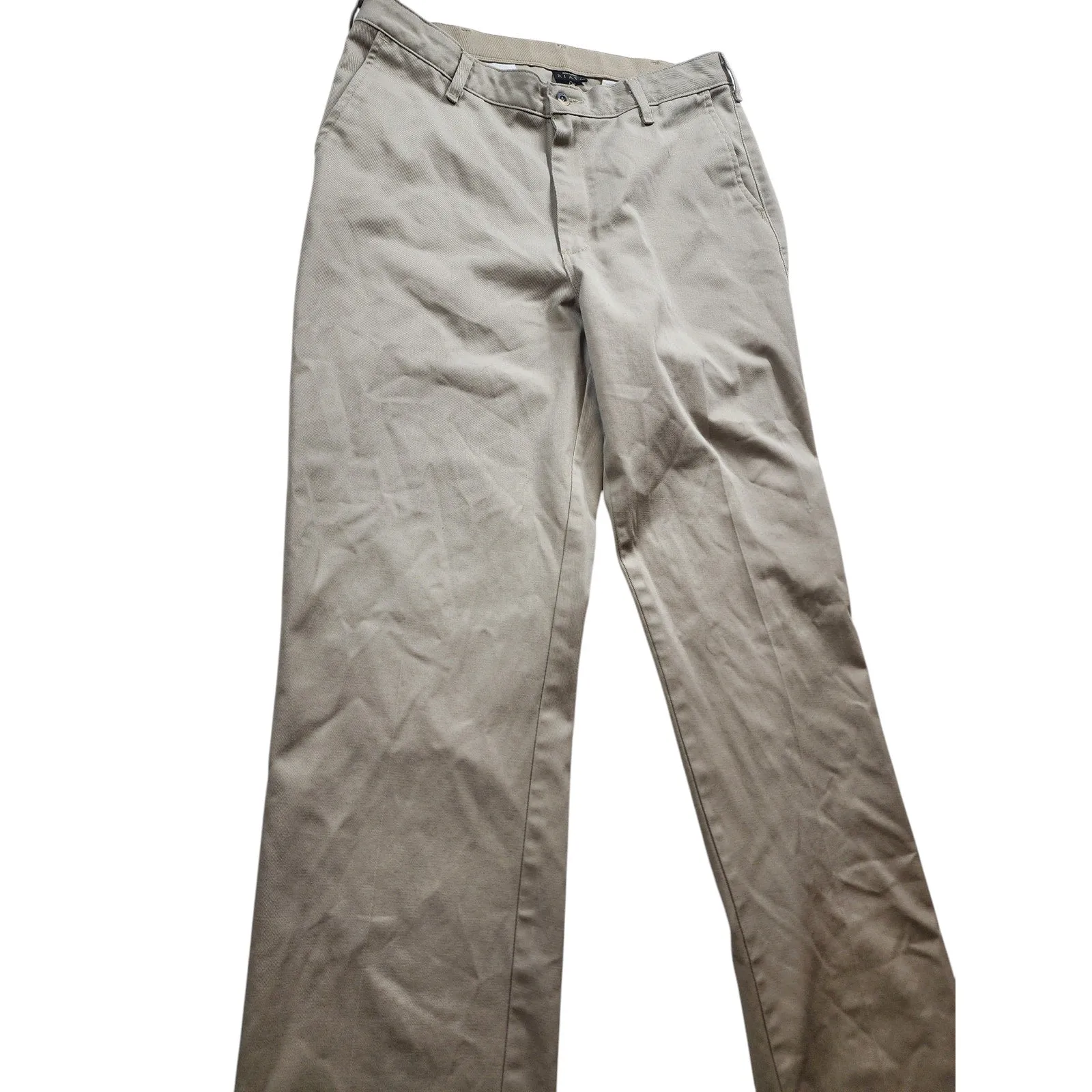 Wrangler Pants Riata Mens 34x34 Khaki Work Chino Beige Durable Trousers